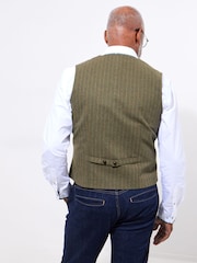 Joe Browns Green Striped Waistcoat - Image 5 of 7