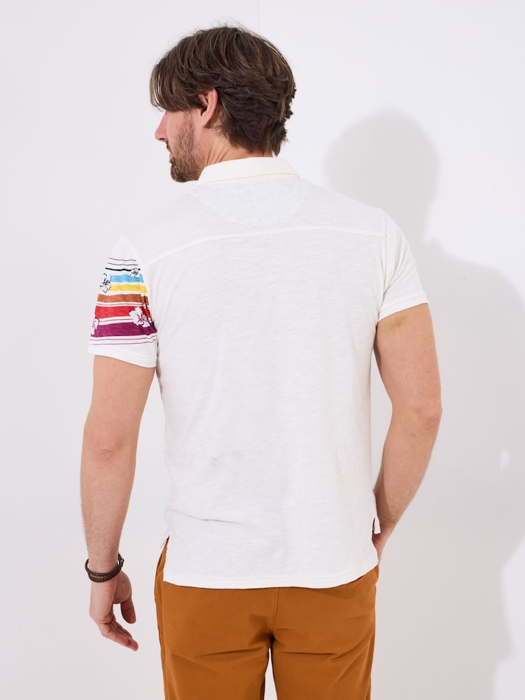 Joe Browns Retro Contrast Stitch 100% Cotton Polo Shirt - Image 2 of 5