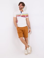 Joe Browns Retro Contrast Stitch 100% Cotton Polo Shirt - Image 3 of 5