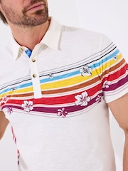 Joe Browns Retro Contrast Stitch 100% Cotton Polo Shirt - Image 4 of 5