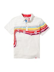 Joe Browns Retro Contrast Stitch 100% Cotton Polo Shirt - Image 5 of 5