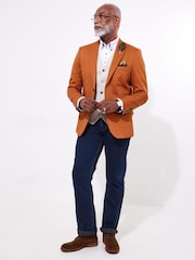 Joe Browns Orange Terracotta Blazer - Image 3 of 8