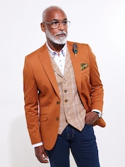 Joe Browns Orange Terracotta Blazer - Image 4 of 8