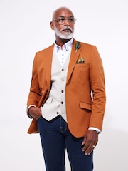 Joe Browns Orange Terracotta Blazer - Image 6 of 8
