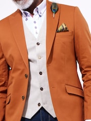 Joe Browns Orange Terracotta Blazer - Image 7 of 8