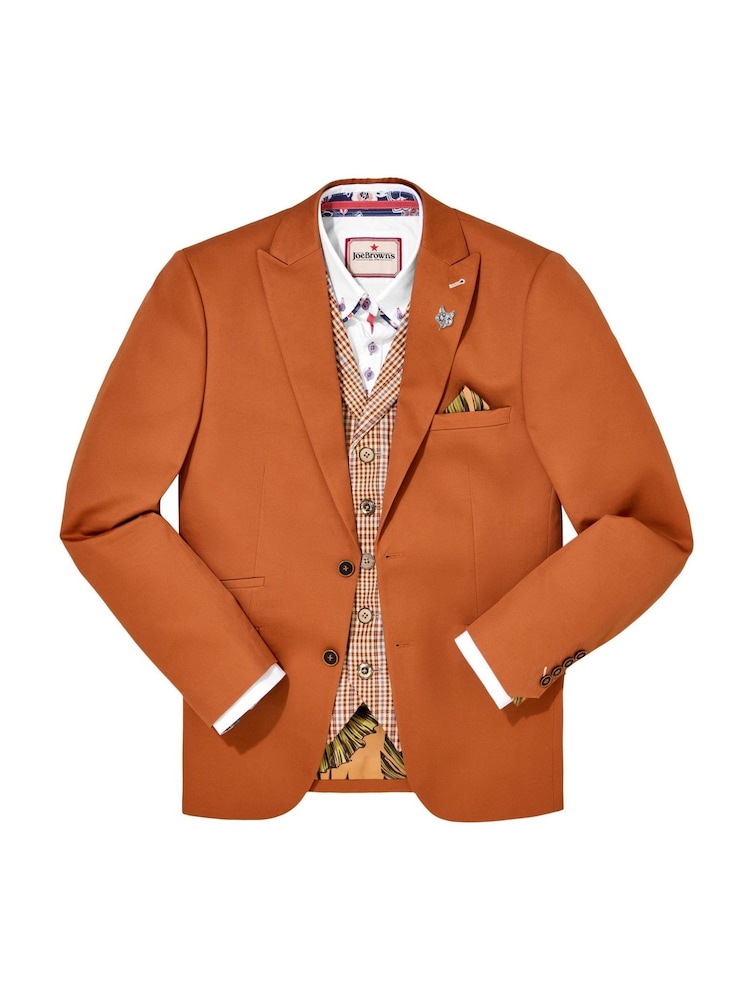 Joe Browns Orange Terracotta Blazer - Image 8 of 8