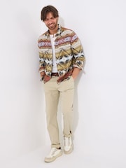 Joe Browns Natural Straight Leg Chino Trousers - Image 3 of 5