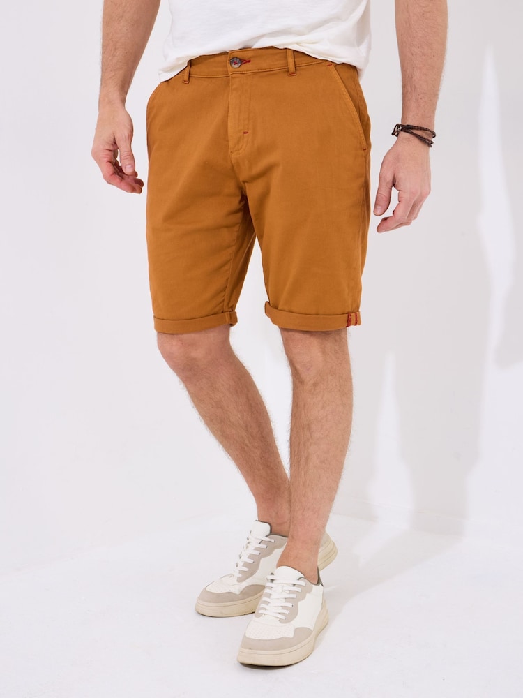 Joe Browns Orange Washed Chinos Shorts - Image 1 of 5