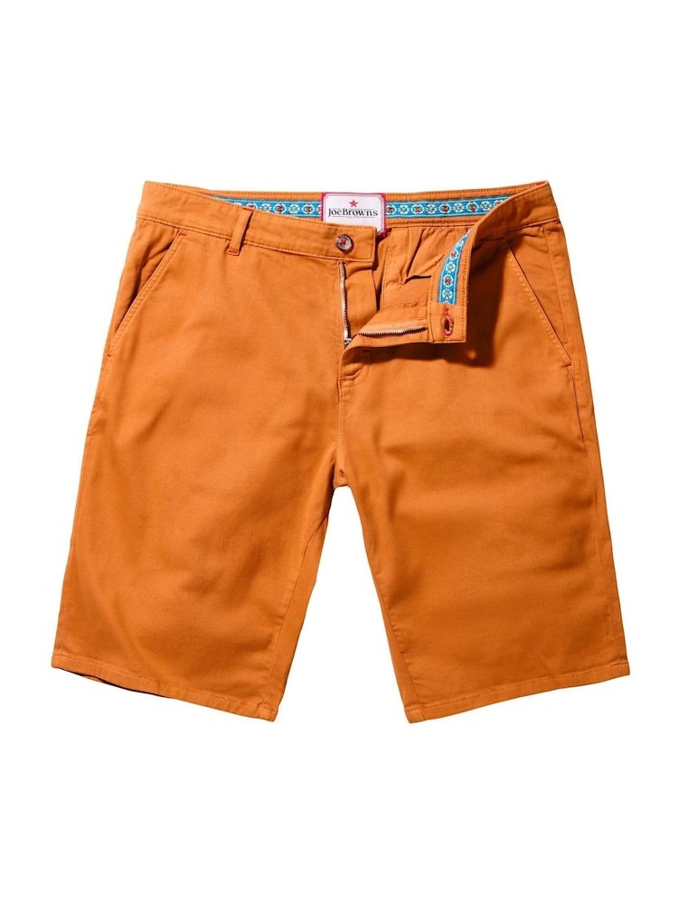 Joe Browns Orange Washed Chinos Shorts - Image 5 of 5 Joe Browns Orange Washed Chinos Shorts - Image 5 of 5