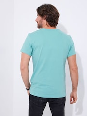 Joe Browns Blue Skull and Floral Graphic Print 100% Cotton T-Shirt - Image 4 of 5