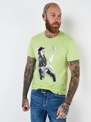 Joe Browns Rocker Cheetah Graphic 100% Cotton T-Shirt - صورة 1 من 5