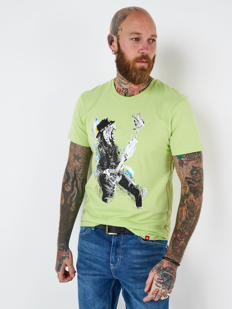 Joe Browns Rocker Cheetah Graphic 100% Cotton T-Shirt - صورة 1 من 5