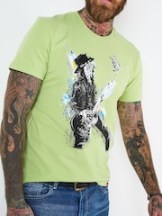 Joe Browns Rocker Cheetah Graphic 100% Cotton T-Shirt - صورة 3 من 5