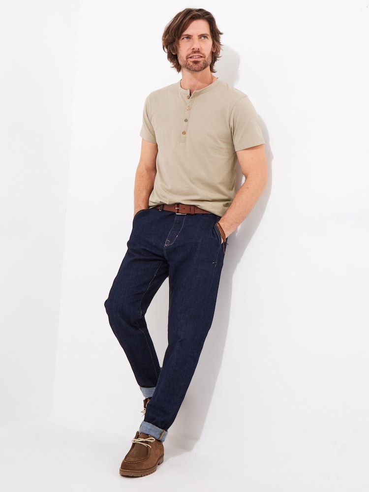 Joe Browns Washed Graphic принт Henleys 100% Cotton футболки - Image 3 of 5