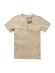 Joe Browns Washed Graphic Print Henley 100% Cotton T-Shirt - Bild 5 von 5