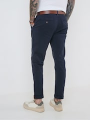 Joe Browns Blue Straight Leg Chino Trousers - Image 2 of 5