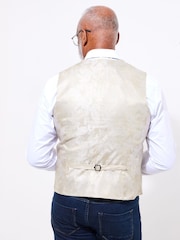 Joe Browns Cream Woven Linen Blend Waistcoat - Image 2 of 5