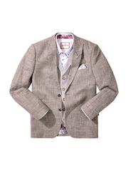 Joe Browns Brown Woven Blend Blazer - Image 7 of 7