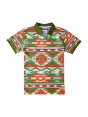 Joe Browns Green Vibrant Print Polo Shirt - Image 7 of 7