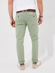 Joe Browns Green Washed Straight Leg Chino Trousers - Image 2 of 5