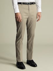 Charles Tyrwhitt Natural Slim Fit Smart Trousers - Image 1 of 5