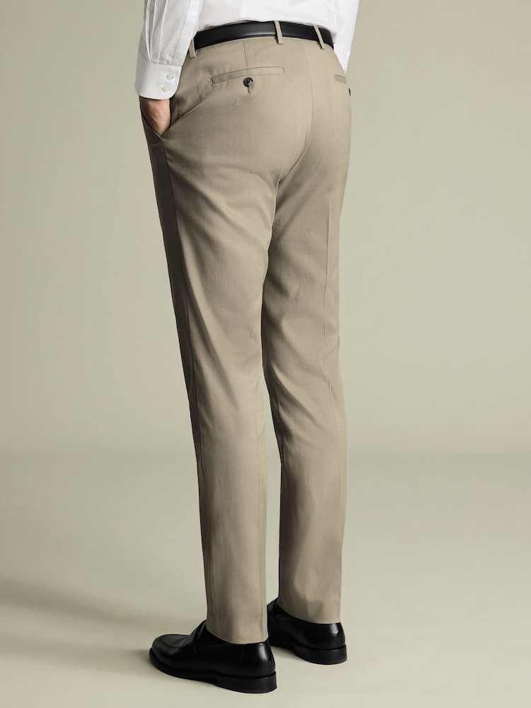 Charles Tyrwhitt Natural Slim Fit Smart Trousers - Image 2 of 5