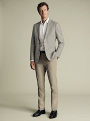 Charles Tyrwhitt Natural Slim Fit Smart Trousers - Image 3 of 5