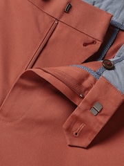 Charles Tyrwhitt Brown Classic Fit Smart Casual Chino Trousers - Image 4 of 5
