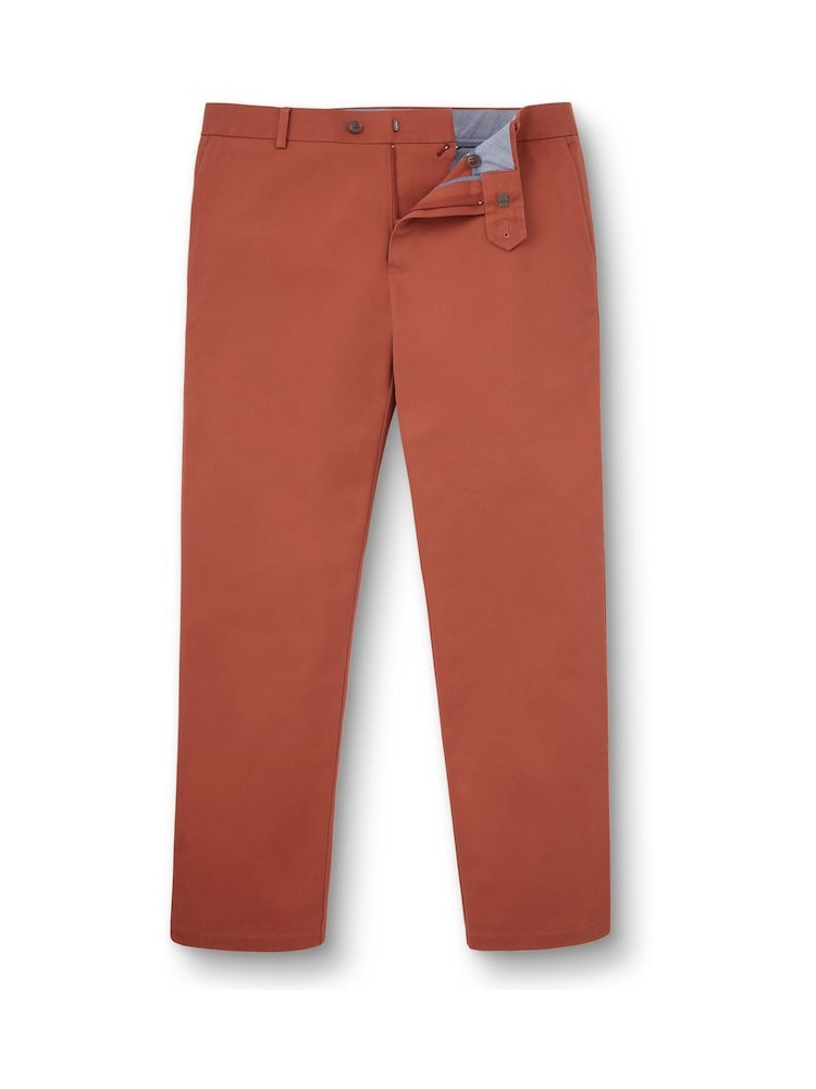 Charles Tyrwhitt Brown Classic Fit Smart Casual Chino Trousers - Image 5 of 5