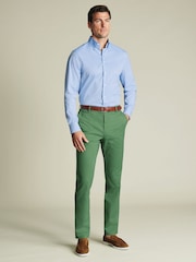 Charles Tyrwhitt Green Smart Casual Chino Trousers - Image 1 of 5