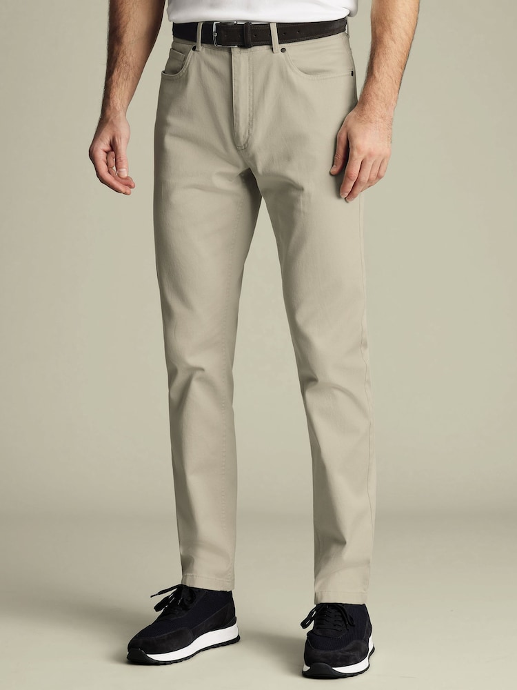 Charles Tyrwhitt Natural 5 Pocket SF Jeans - Image 1 of 5