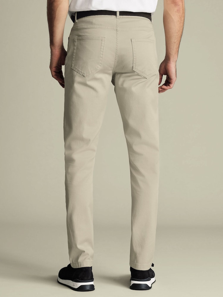 Charles Tyrwhitt Natural 5 Pocket SF Jeans - Image 2 of 5