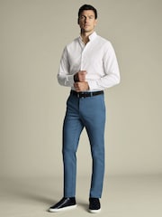 Charles Tyrwhitt Blue Slim Fit Smart Casual Chino Trousers - Image 3 of 5