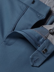 Charles Tyrwhitt Blue Slim Fit Smart Casual Chino Trousers - Image 5 of 5