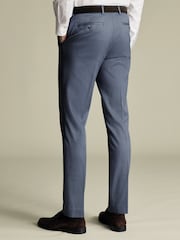 Charles Tyrwhitt Blue Slim Fit Smart Trousers - Image 2 of 5
