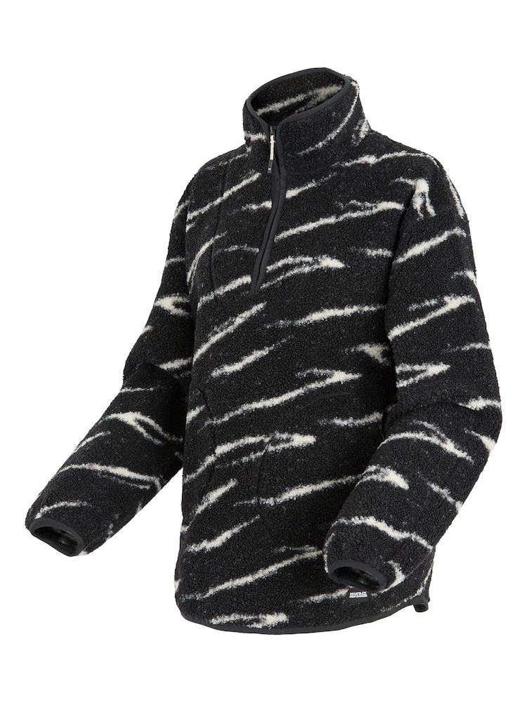 Regatta Black Frankie Borg Half Zip Fleece - Image 3 of 3