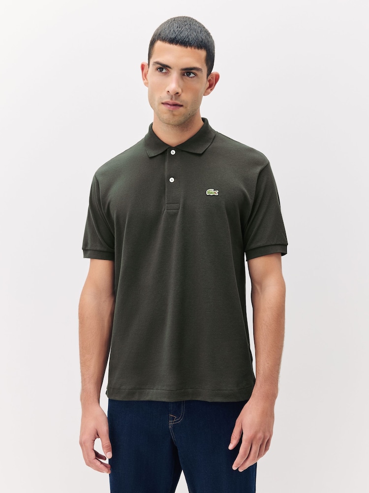 Lacoste Green Petite Original L.12.12 Piqué Cotton Polo Shirt - Image 1 of 4