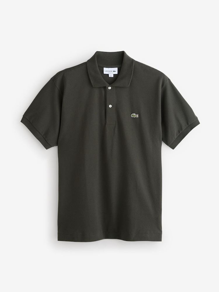 Lacoste Green Petite Original L.12.12 Piqué Cotton Polo Shirt - Image 4 of 4