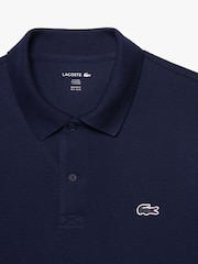 Lacoste Blue Regular Fit Long Sleeve Cotton Ottoman Polo Shirt - Image 6 of 6