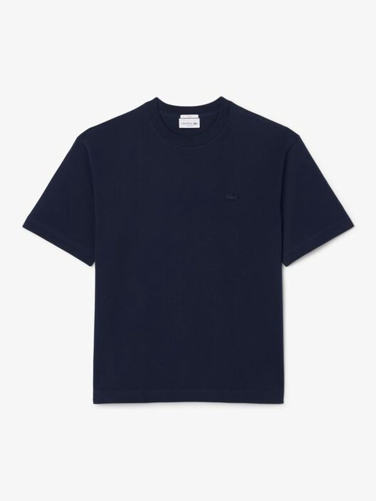 Lacoste Loose Fit Heavy Cotton Jersey T-Shirt - Imagen 1 de 2