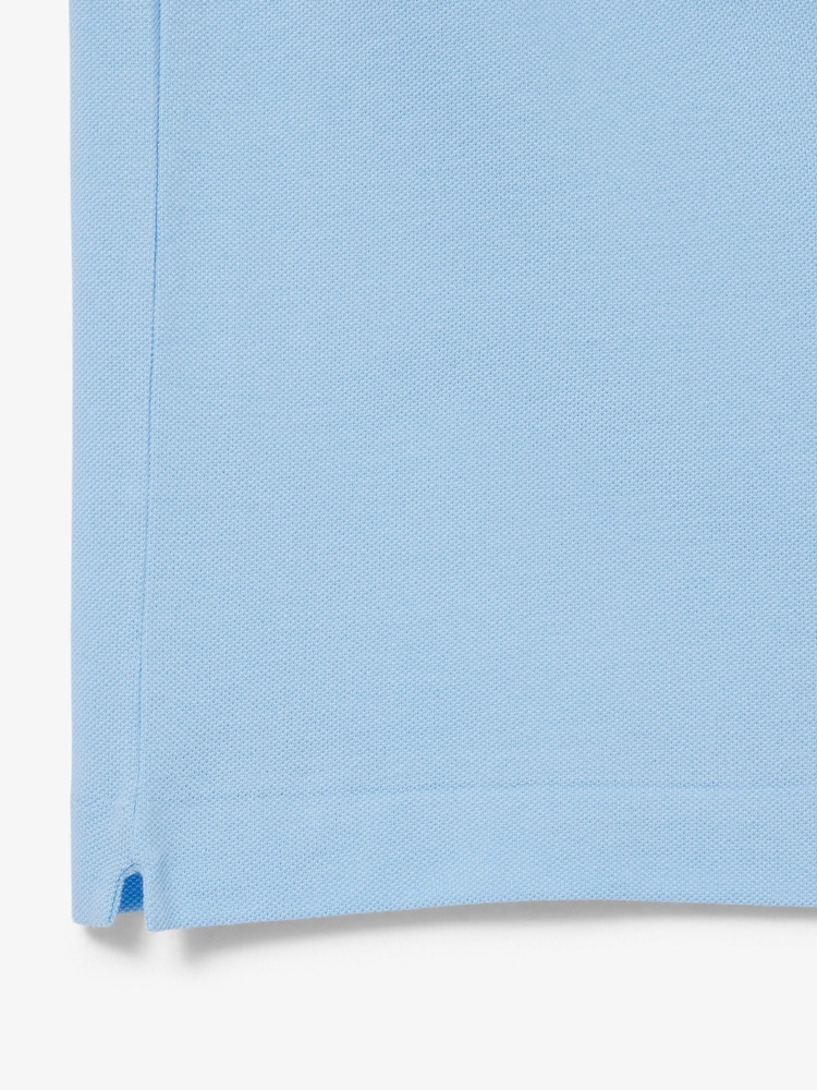 Lacoste Blue Petite Original L.12.12 Piqué Cotton Polo Shirt - Image 3 of 3