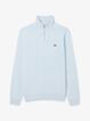 Lacoste Regular Fit Blue High Zipped Neck Sweater - Image 1 of 3