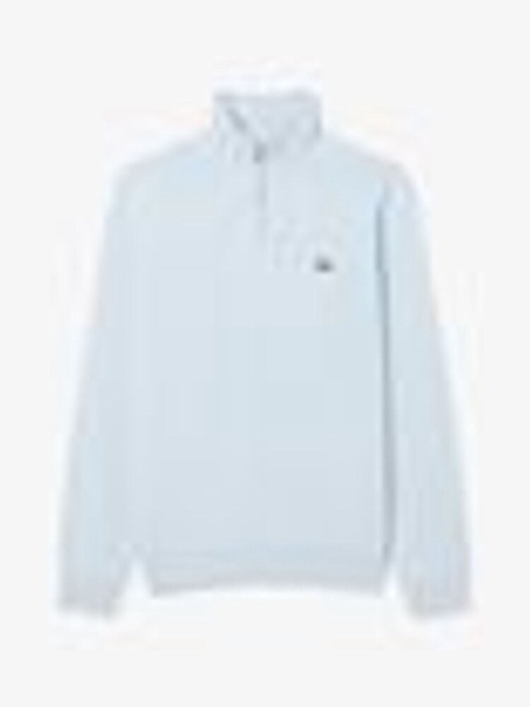 Lacoste Regular Fit Blue High Zipped Neck Sweater - Image 1 of 3