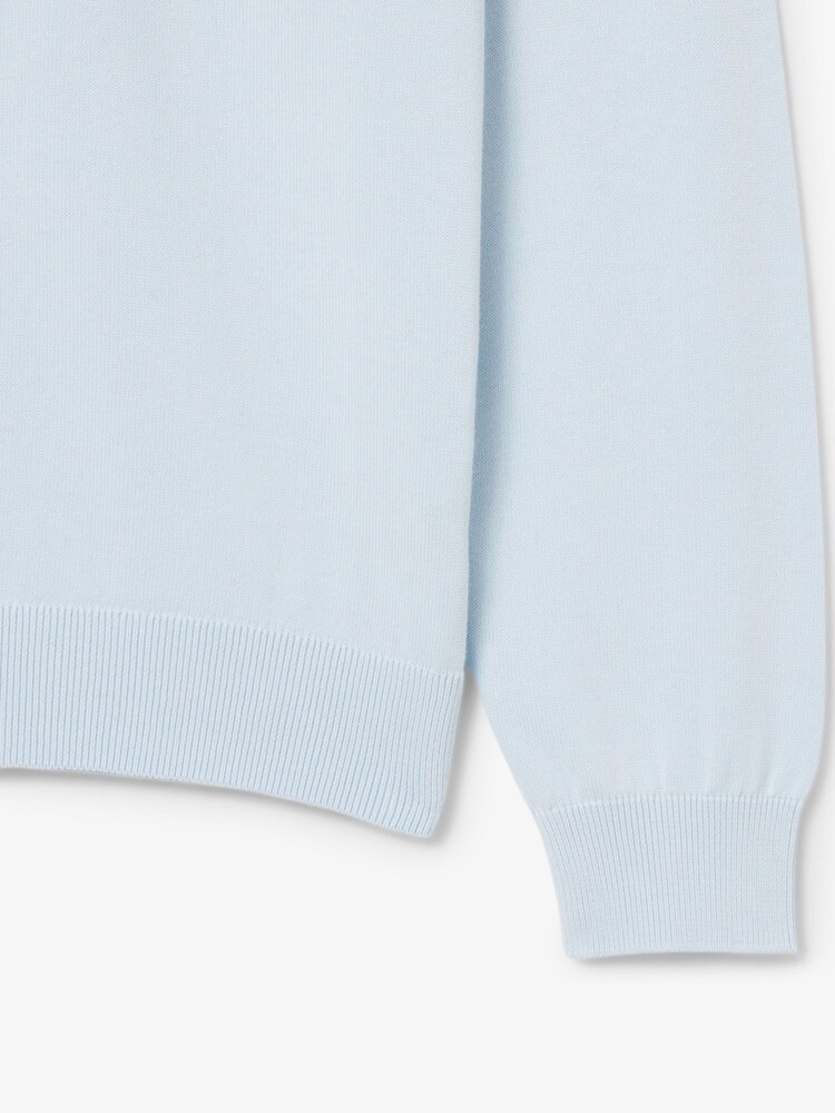 Lacoste Regular Fit Blue High Zipped Neck Sweater - Image 2 of 3