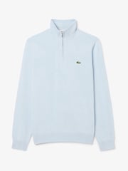 Lacoste Blue Regular Fit High Zipped Neck Sweater - Image 5 of 7