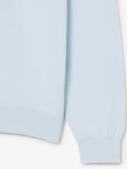 Lacoste Blue Regular Fit High Zipped Neck Sweater - Image 7 of 7