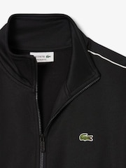 Lacoste Black Paris Pique Zip-Up Track Jacket - Image 3 of 3