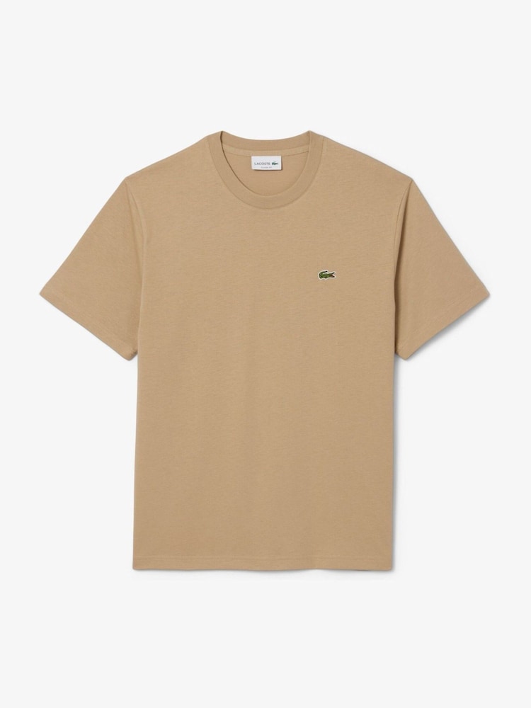 Lacoste Mid Weight Cotton White T-Shirt - Image 1 of 2