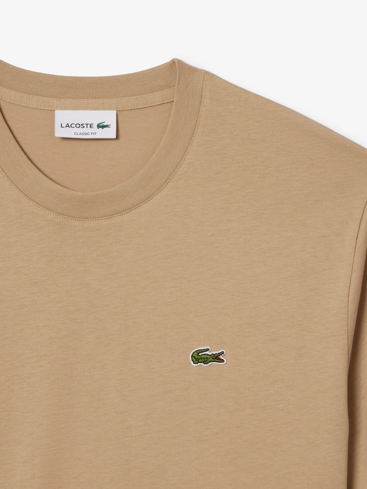 Lacoste Mid Weight Cotton White T-Shirt - Image 2 of 2
