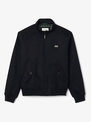 Lacoste Blue Waterproof Twill Harrington Jacket - Image 5 of 8